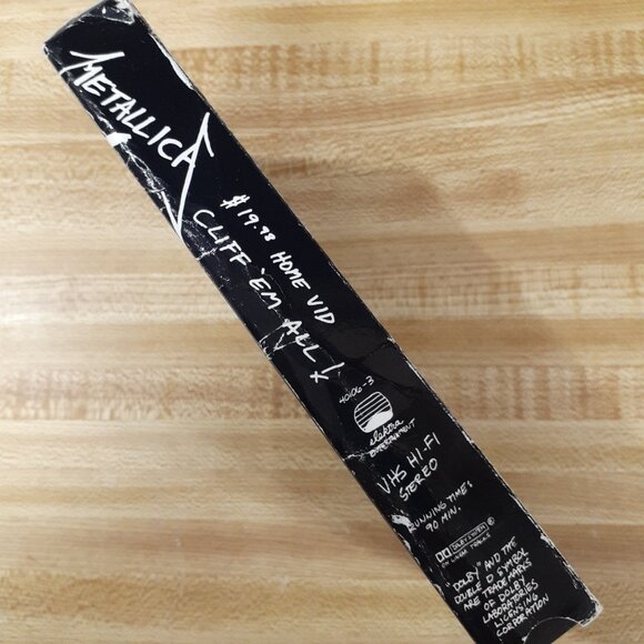 Metallica 19.98 Home Vid Cliff 'Em All VHS  12 Tracks Elektra/Asylum VTG  1987 - Picture 2 of 7
